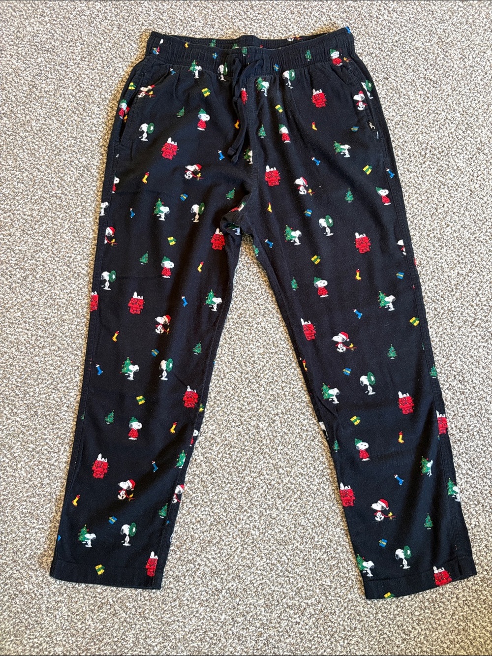 Hollister Men’s Holiday Pajama Pants with Festive Snoopy Print